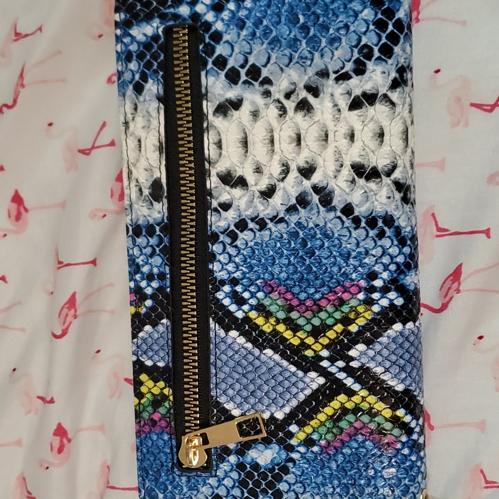 Rebecca & Rifka Python Snake Faux Leather Wallet - Picture 3 of 8